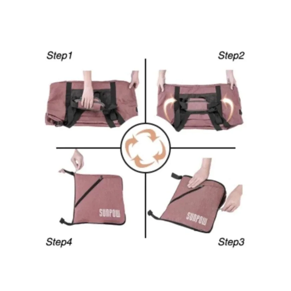 Foldable‎ Duffel Gym Travel Gear Bag Unisex Shoe Compartment Gorpcore MacGyver